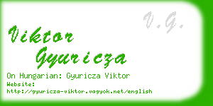 viktor gyuricza business card